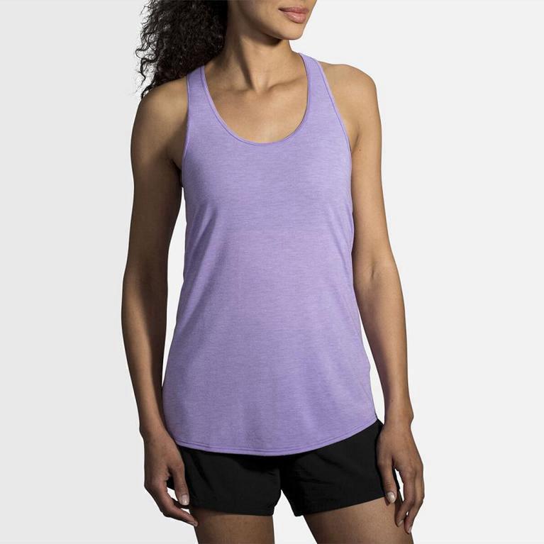 Regata De Corrida Brooks Distance Feminino Brasil - Roxo (56980HMIW)